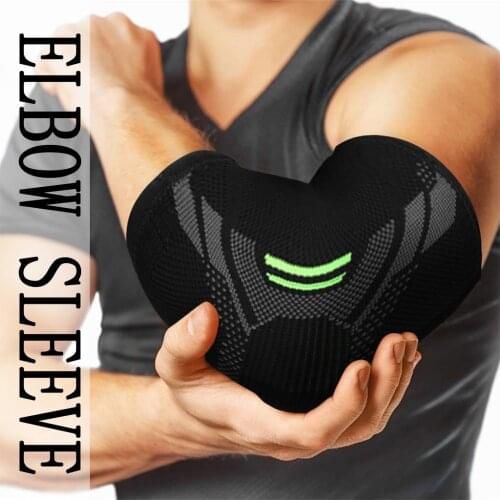 Elbow Pads Brace Compression Support Sleeve 2021 Adults Elastic Elbow Band Cover Injury Protection Sleeve Pad Reduce Pain S--XL