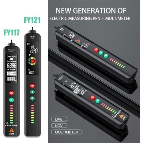 2021 New Digital Multimeter Pen Type Meter Smart DC AC Voltmeter Auto range Voltage Resistance Continuity NCV Hz Tester Tool