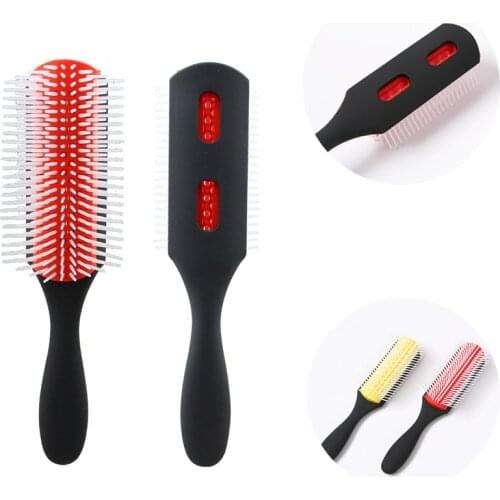 New Men Hairstyle Comb Nine Rows Hairdressing Comb Detachable Smooth Hair Comb Curly Hair Straight Hair Spare Rib Massage Comb