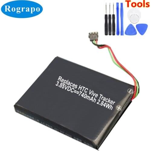 New Li-Polymer 740mAh B2PYV100 Replacement Battery For HTC Vive Tracker Acumulator 3 Wire Plug