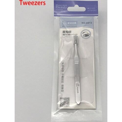 Professional Eyebrow Tweezer Hair Beauty Slanted Puller Stainless Steel Eye Brow Clips Makeup Tool