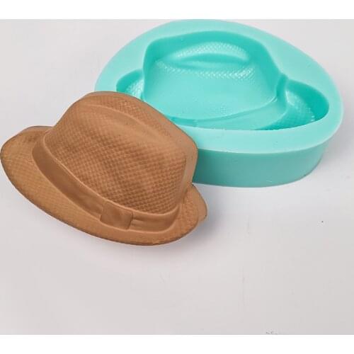 QT0412 PRZY Cowboy Hat Moulds Soap Molds Silicone Mold Hat Handmade Soap Mold Clay Resin Moulds