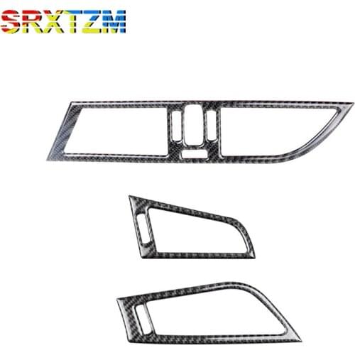 SRXTZM Carbon Fiber Car Interior Air Conditioner Outlet Decorative Frame Cover Trim LHD Car Styling For Bmw Z4 E89 2009-2015