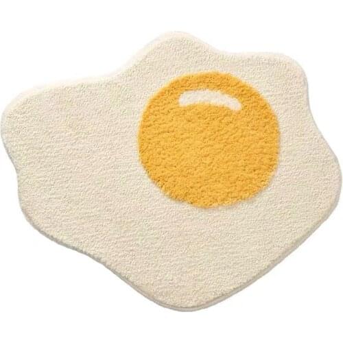 Poached Egg Thickened Absorbent Floor Mat Bathroom Living Room Foyer Non-slip Toilet Mat Small Cloud Carpet Cloud