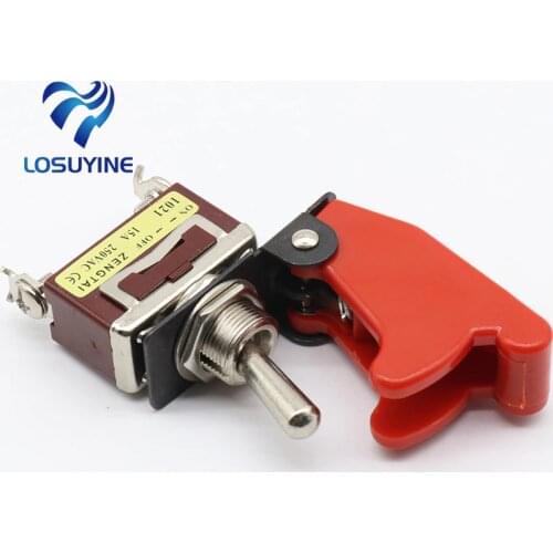 1 pcs ON OFF Toggle Switch with protection cover