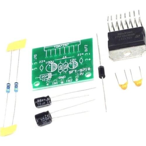 1PCS TDA7297 2.0 15W+15W DC 12V Dual Bridge Amplifier Board DIY Kit NEW