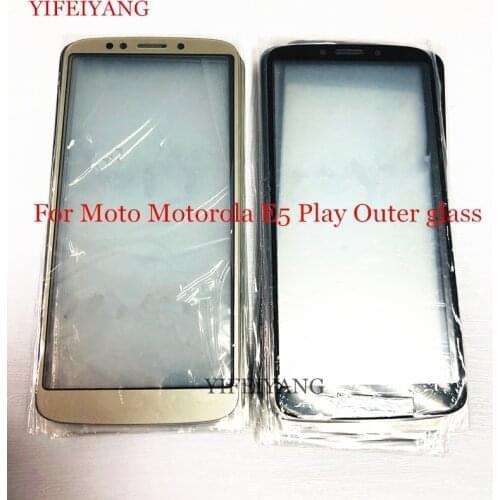 10Pcs For Motorola Moto E5 Play Outer Glass Lens Display Screen Digitizer Glass