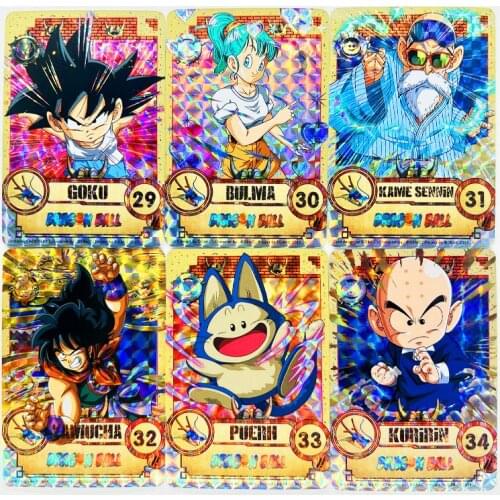 55pcs/set Super Saiyan Dragon Ball Z No.5 DIY Full role Heroes Battle Card Ultra Instinct Goku Vegeta Game Collection Cards