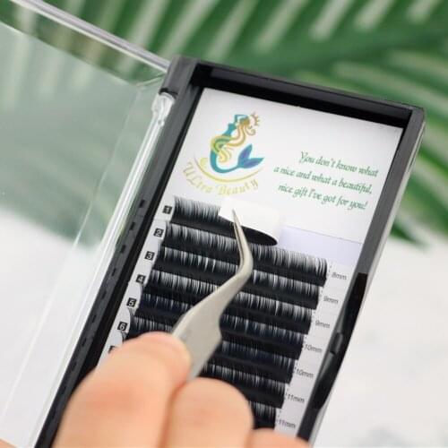 8-15mm Individaul Lash Eyelash Extensions Makeup Eyelashes Synthetic Lashes Vendors High Quality Natural Soft