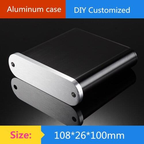 AMP case 108*26*100mm aluminum amplifier chassis Instrumentation case amplifier chassis/AMP Enclosure /case/DIY box
