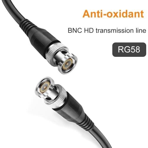BNC Connector Cable 0.5M-10M BNC Male To Male Adapter Cable for CCTV Camera Camera BNC Accessories