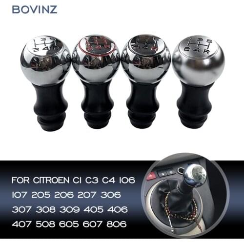 For CITROEN C1 C3 C4 106 107 205 206 207 306 307 308 309 405 406 407 508 605 607 806 Gear Shift Knob Boot Cover + Sleeve Adapter