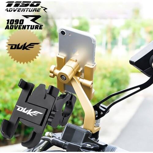 For KTM Adventure 790 1050 1090 1190 1290 SUPER ADVENTURE R Duke 125 200 250 Alloy Motorcycle Handlebar Phone Holder Stand Mount