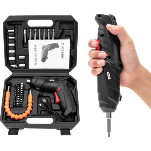 Electric Screwdriver USB Rechargeable Cordless Power Drill Screw Driver Kit Maximum Screw Diameter ABS Makings screwdriver