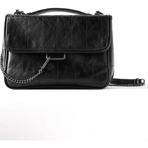 European Brand Designer Handbag Women High Quality Seam Leather Small Shoulder Bags Comfortable Soft Black Tote Bags