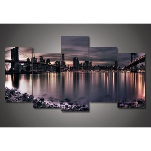HD Print 5pcs canvas art sea beach seascape painting modern home decor wall art picture for living room decor painting /PT0678