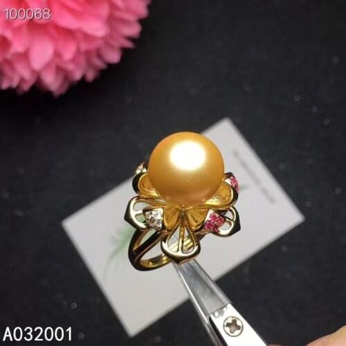 KJJEAXCMY Fine Jewelry Natural Pearl 925 Sterling Silver New Women Ring Support Test Luxury Hot Selling