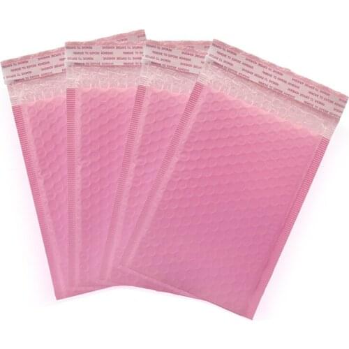 INPLUSTOP 30pcs/lots Pink Color Envelope Poly Bubble Mailer Bags Clothes Self Sealing Mailer Shipping Bag Courier Storage Bags