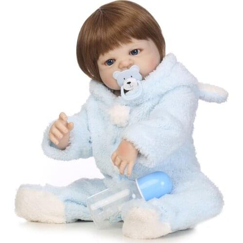 Reborn boy girl doll 23" full silicone reborn baby dolls bebe gift reborn com corpo de silicone menina NPKCOLLECTION dolls