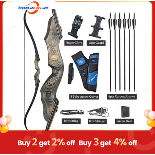 60inch Archery Bow For Left Right Hand Takedown Recurve Bow Fiberglass Limbs For Practice Outdoor Hunting Shooting Sports