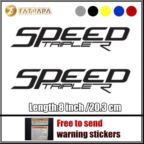 Motorcycle bike Fuel tank Wheels Fairing notebook Luggage helmet MOTO Sticker decals For Triumph Speed Triple R