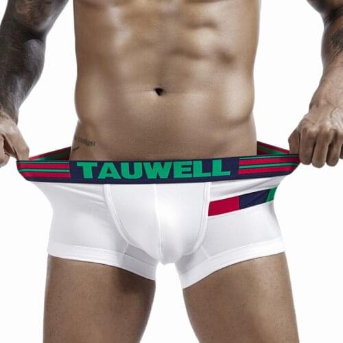 Mens Underwear Boxers Cotton Sexy U Bulge Underware Men Underpants Man Boxershorts Male Under Wear Lingerie Low Waist 2XL Size