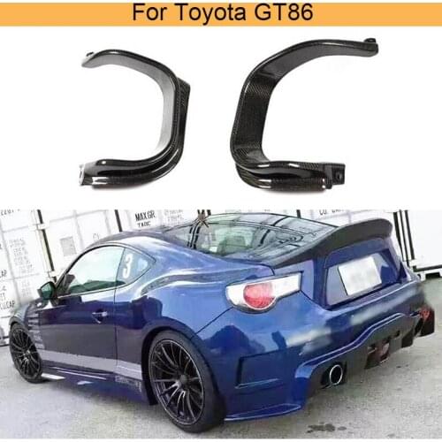 Carbon Fiber Car Rear Bumper Exhaust Trims Covers For Toyota GT86 2017 - 2020 For Subaru BRZ 2013 - 2020