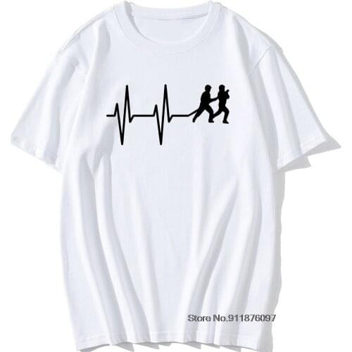 Casual Fireman Heartbeat Firefighter T-Shirt Men Cotton T Shirt Fire Worker Rescue Short Sleeve Tees Gift Top