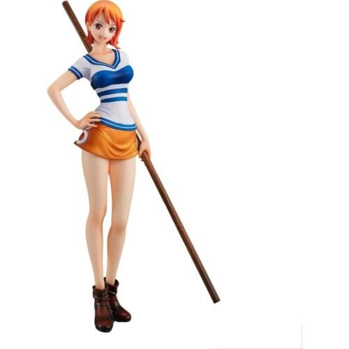 Pre-Sale One Piece Nami Anime Dolls Figures Collectible Pvc Model Toys 23Cm Cute Sweet Cartoon Doll Collectibles Model Toys