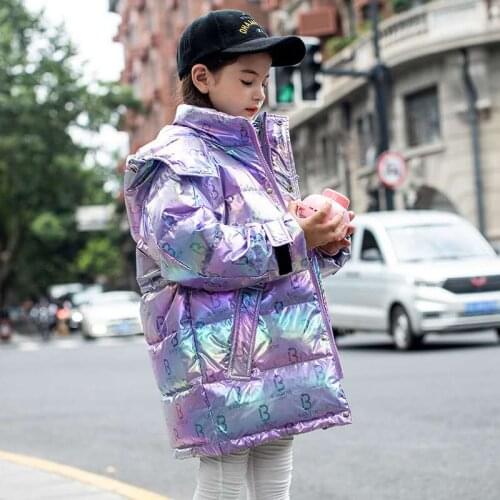 -30℃ children clothes 2020 big girls Teen clothing warm down cotton winter jackets hooded coat thicken outerwear kids parka 2