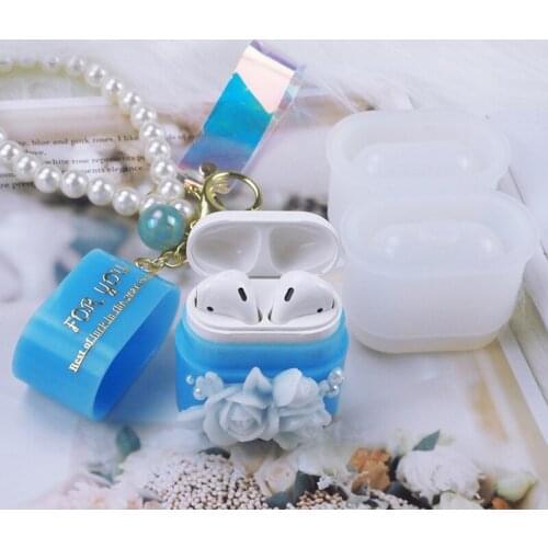 DIY Earphone Protective Sleeve Cover Silicone Mold Decoation Epoxy Resin Mould For Airpod 1/2