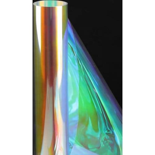 SUNICE Chameleon Blue Solar Tint Window Film Sticker Rainbow Glass Decorative Iridescent Foil Self-adhesive Home Office