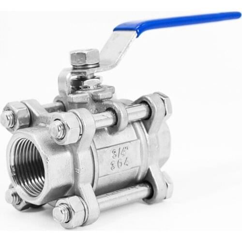 1/2" 3/4" 1-1/2" 2" Size Female Full Ports 304 Stainless Steel two-piece Type Ball Valve