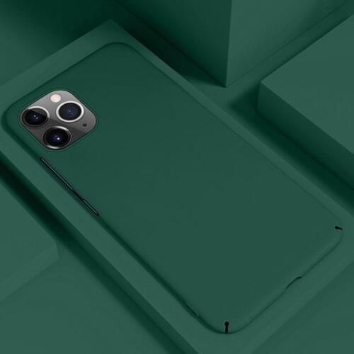 Ultra-thin Matte PC Phone Case For iPhone 12 11 Pro Max XSmax XR XS X 8 7 6s 6 Plus Shockproof Cover