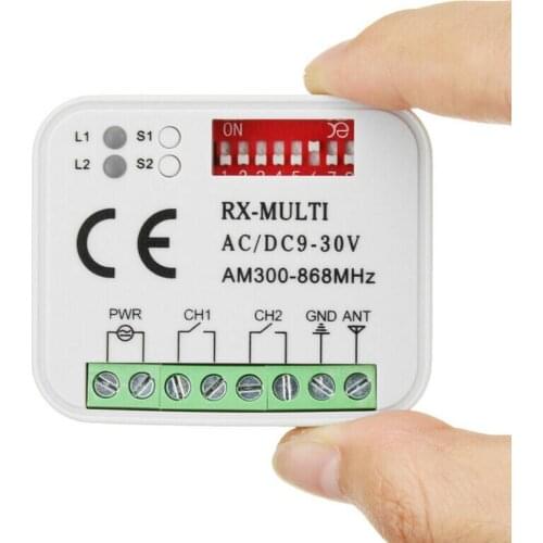 Universal AC DC 12V/24VDC 2 Channel Universal Multi Receiver Controller RX MULTI AC/DC 9-30V