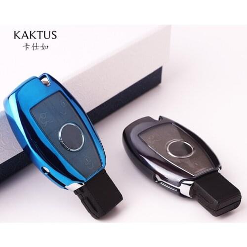 All Inclusive Car Key Case Fit for Benz Abces Vehicle Key Case Tpu Protective Cover