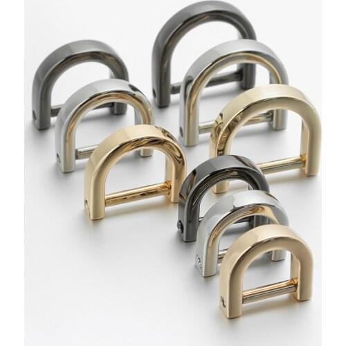 1PC D Ring Buckle Open Screw Detachable Leather Craft Shoulder Webbing Buckle Belt Handle Metal Bag Strap Accessories DIY Craft