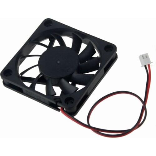 Gdstime 2 pcs 60x60x10mm 2Pin 5V DC Cooling Fan 60mm x 10mm 6cm PC Silent Computer Case CPU VGA Cooler 6010