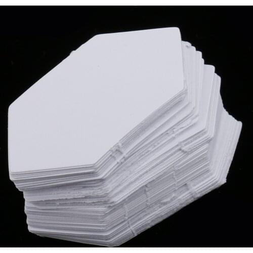 200Pcs Hexagon Shaped Paper Piecing Quilting Templates Sewing Tool 2.6cm 4.2cm
