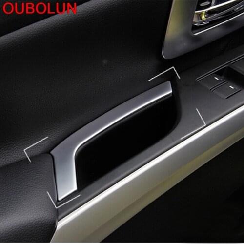 Fit For Suzuki Sx4 S-Cross Crossover 2014-2016 Car Accessories ABS Matte Car Inner Door Armrest Trim Sticker Car-Styling 4pcs