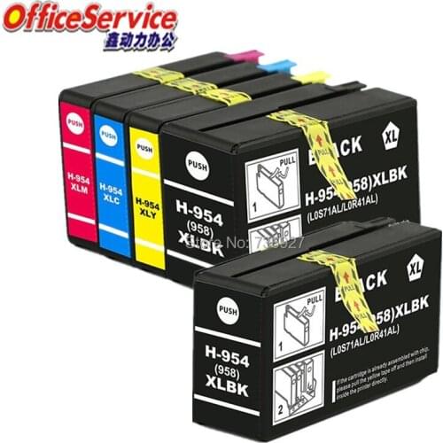 5X Compatible Ink Cartridge For HP954 954, for Officejet Pro 8716 8720 8725 8730 8740 P27724dw Printer in South America maket