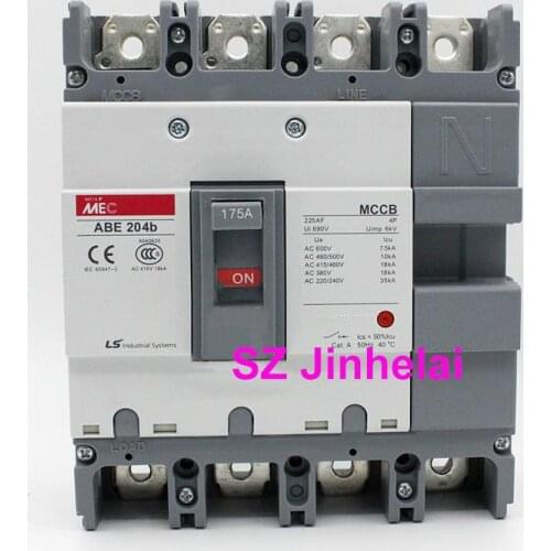 ABE204b Authentic original ABE 204b LS Molded case circuit breaker ABE-204B Air switch 4P 125A/150A/175A/200A/225A