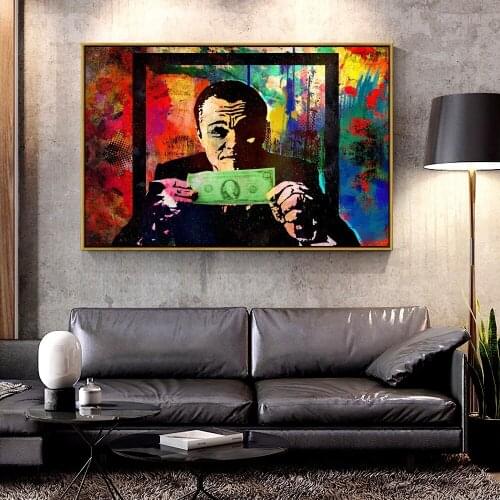 Artcozy INVINCIBLE LEO Canvas Painting for Home Decoration Canvas Printings Figure Painting Spray Painting Horizontal Rectangle