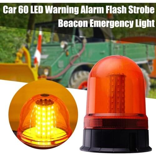 Car 80 LED Warning Alarm Flash Strobe Beacon Emergency Light Amber For Truck School bus Engineering Vehicle