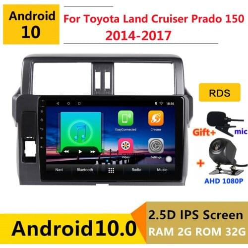 Android 10 Car DVD Multimedia Player GPS For toyota land cruiser prado 150 2014 2015 16 2017 audio auto radio stereo navigation