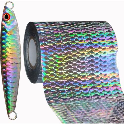 Free Shipping Colorful Hot Stamping Foil For Fishing Lure Jigs Baits 8CM*10M