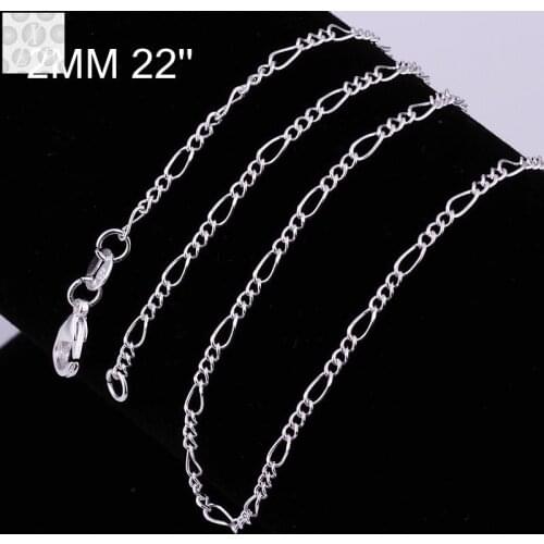 C013-22 Hot sale fashion different sizes N925 Silver color snake chain