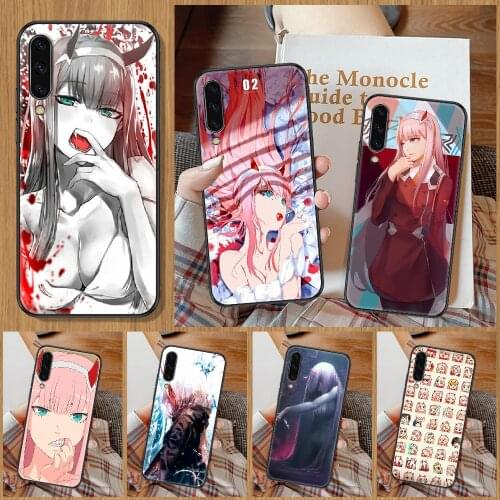Anime Darling in the Franxx 02 Phone Case For Samsung Galaxy A 10 12 20E 21S 30 32 40 50 51 52 70 71 72 5 6 7 2016 2018 black