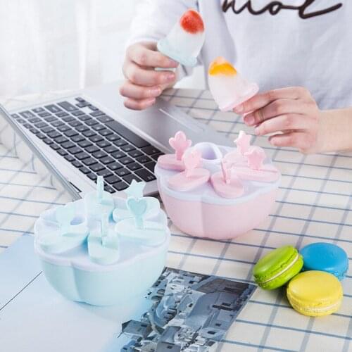 Ice Cream Mold Box Ice Mold Ice Mold Refrigerator Ice Box Ice Cream Tool Creative Square Ice Box Ice Cream Mold DIY Stick