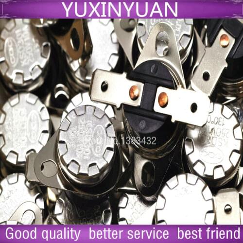 KSD301 thermostat/thermal protector/temperature control switch 130 degrees 130 v/10 a normally closed 10pcs/lot